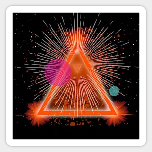 SCI-FI TRIANGLE Sticker